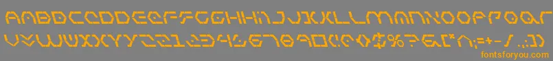 Weitere Informationen zur Zetasentrybl-Schriftart Zetasentrybl-Schriftart – Orangefarbene Schriften auf grauem Hintergrund