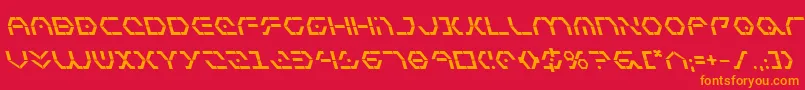 Zetasentrybl Font – Orange Fonts on Red Background