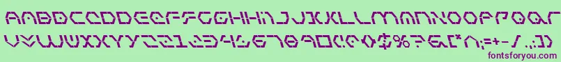 Zetasentrybl Font – Purple Fonts on Green Background