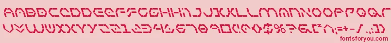 Zetasentrybl Font – Red Fonts on Pink Background