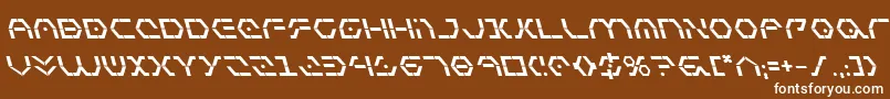 Zetasentrybl Font – White Fonts on Brown Background