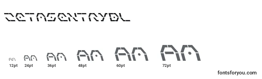 Zetasentrybl Font Sizes