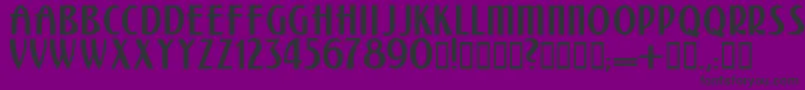 Kalenderblattgrotesk Font – Black Fonts on Purple Background