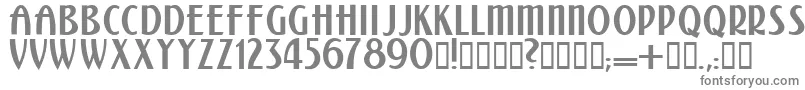 フォントKalenderblattgrotesk – 灰色のフォント