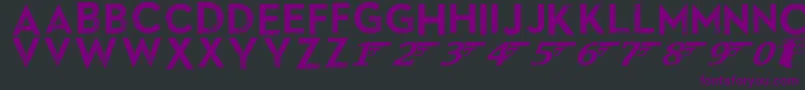 Шрифт SkyfallDone – фиолетовые шрифты на чёрном фоне