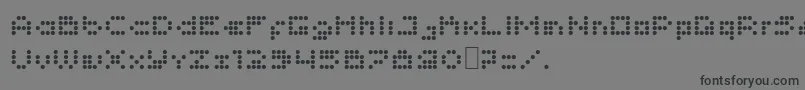 Шрифт Imajix16Dot – чёрные шрифты на сером фоне