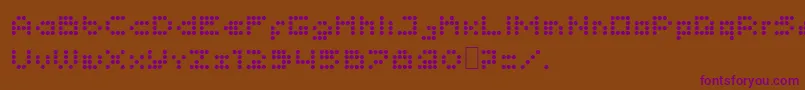 Шрифт Imajix16Dot – фиолетовые шрифты на коричневом фоне