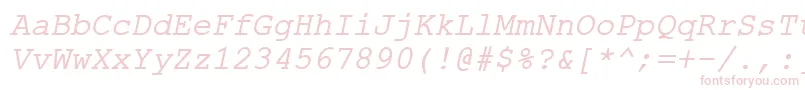 ErKurierMacItalic Font – Pink Fonts
