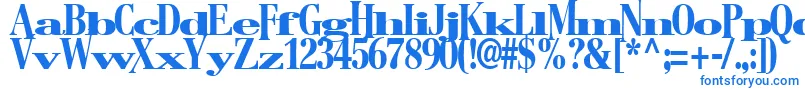 BostonRegularTtstd Font – Blue Fonts on White Background