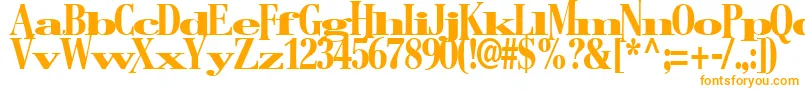 BostonRegularTtstd Font – Orange Fonts on White Background