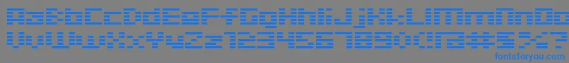 D3Digitalism Font – Blue Fonts on Gray Background