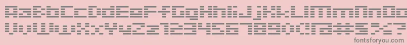 D3Digitalism Font – Gray Fonts on Pink Background