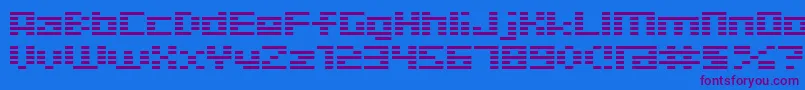 D3Digitalism Font – Purple Fonts on Blue Background