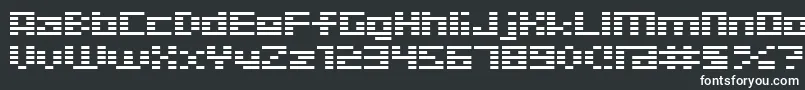 フォントD3Digitalism – 白い文字