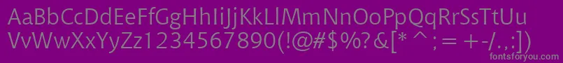 ChiantiWin95bt Font – Gray Fonts on Purple Background