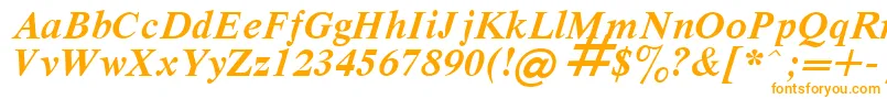 Шрифт RespectBoldItalic – оранжевые шрифты