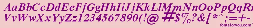 RespectBoldItalic Font – Purple Fonts on Pink Background