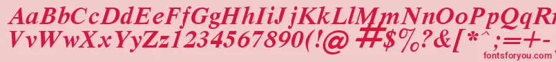 RespectBoldItalic Font – Red Fonts on Pink Background