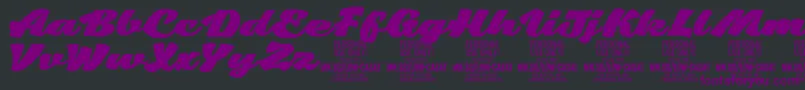LowcasatfatPersonalUse-Schriftart – Violette Schriften auf schwarzem Hintergrund