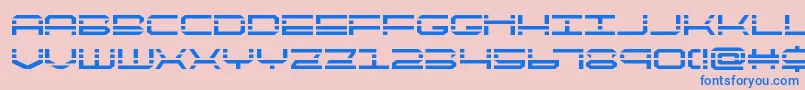 QuickquickBold-fontti – siniset fontit vaaleanpunaisella taustalla