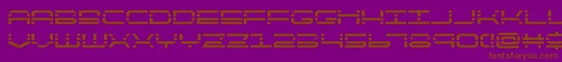 QuickquickBold-fontti – ruskeat fontit violetilla taustalla