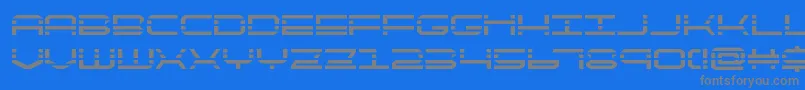 フォントQuickquickBold – 青い背景に灰色の文字