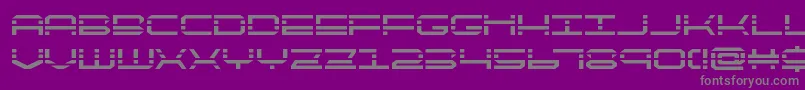 フォントQuickquickBold – 紫の背景に灰色の文字