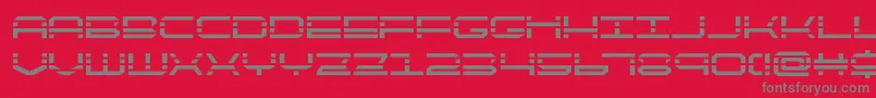 フォントQuickquickBold – 赤い背景に灰色の文字