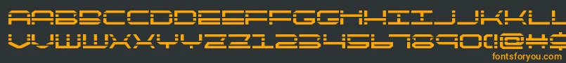 Шрифт QuickquickBold – оранжевые шрифты на чёрном фоне