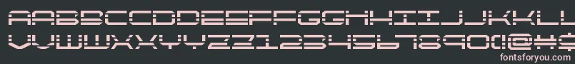 QuickquickBold-fontti – vaaleanpunaiset fontit mustalla taustalla