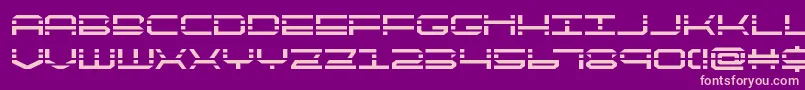 QuickquickBold-fontti – vaaleanpunaiset fontit violetilla taustalla