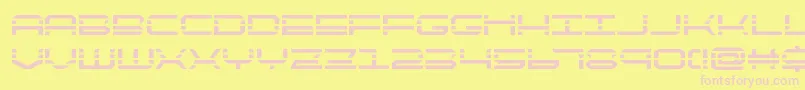 QuickquickBold Font – Pink Fonts on Yellow Background