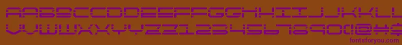 Шрифт QuickquickBold – фиолетовые шрифты на коричневом фоне