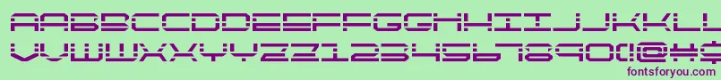 Шрифт QuickquickBold – фиолетовые шрифты на зелёном фоне