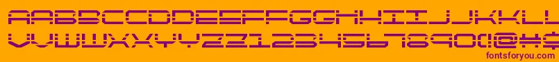 QuickquickBold Font – Purple Fonts on Orange Background