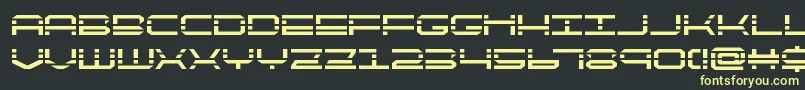 QuickquickBold-fontti – keltaiset fontit mustalla taustalla