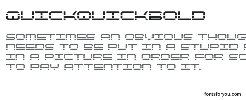 QuickquickBold-fontti
