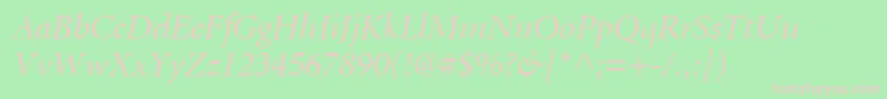 AtlantixDisplaySsiDisplayItalic Font – Pink Fonts on Green Background