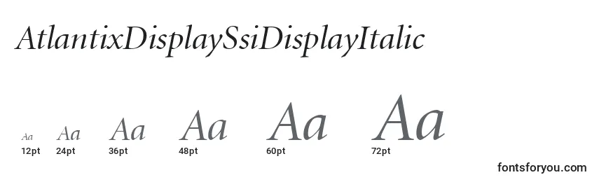 AtlantixDisplaySsiDisplayItalic Font Sizes