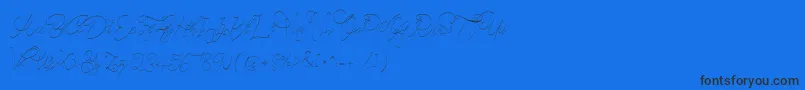 Lisätietoja CeciliaScript-fontista CeciliaScript-fontti – mustat fontit sinisellä taustalla