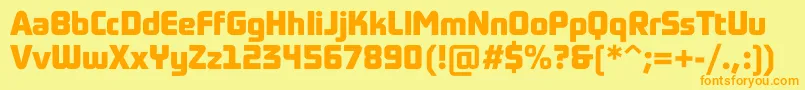 fuente Sochi2014Bold – Fuentes Naranjas Sobre Fondo Amarillo