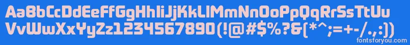 Police Sochi2014Bold – polices roses sur fond bleu