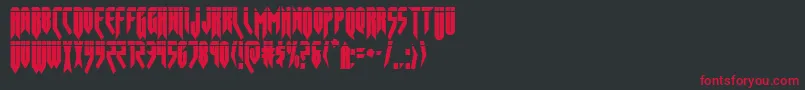 Opusmagnuslasercond Font – Red Fonts on Black Background