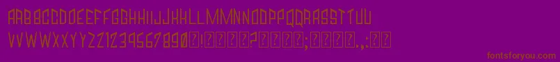 Jagged Font – Brown Fonts on Purple Background
