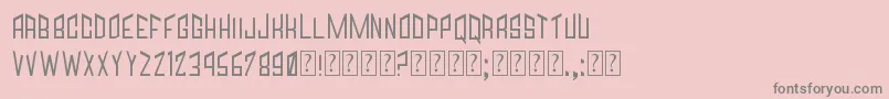 Jagged Font – Gray Fonts on Pink Background