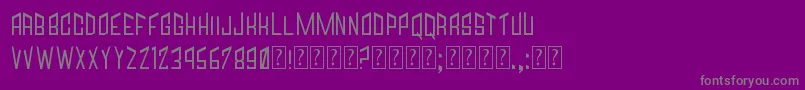 Jagged Font – Gray Fonts on Purple Background
