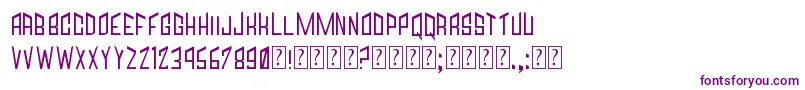 Jagged Font – Purple Fonts on White Background