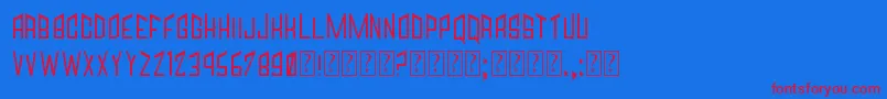 Jagged Font – Red Fonts on Blue Background