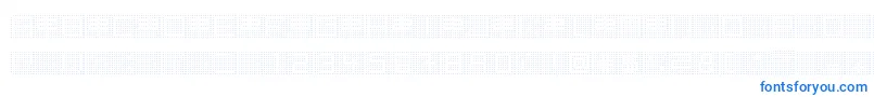 フォントBackToHeavyCoatFatGroundPoint – 白い背景に青い文字