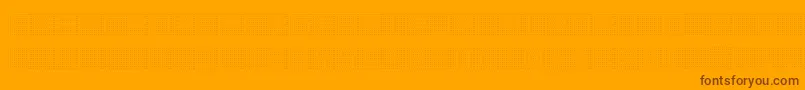 BackToHeavyCoatFatGroundPoint Font – Brown Fonts on Orange Background